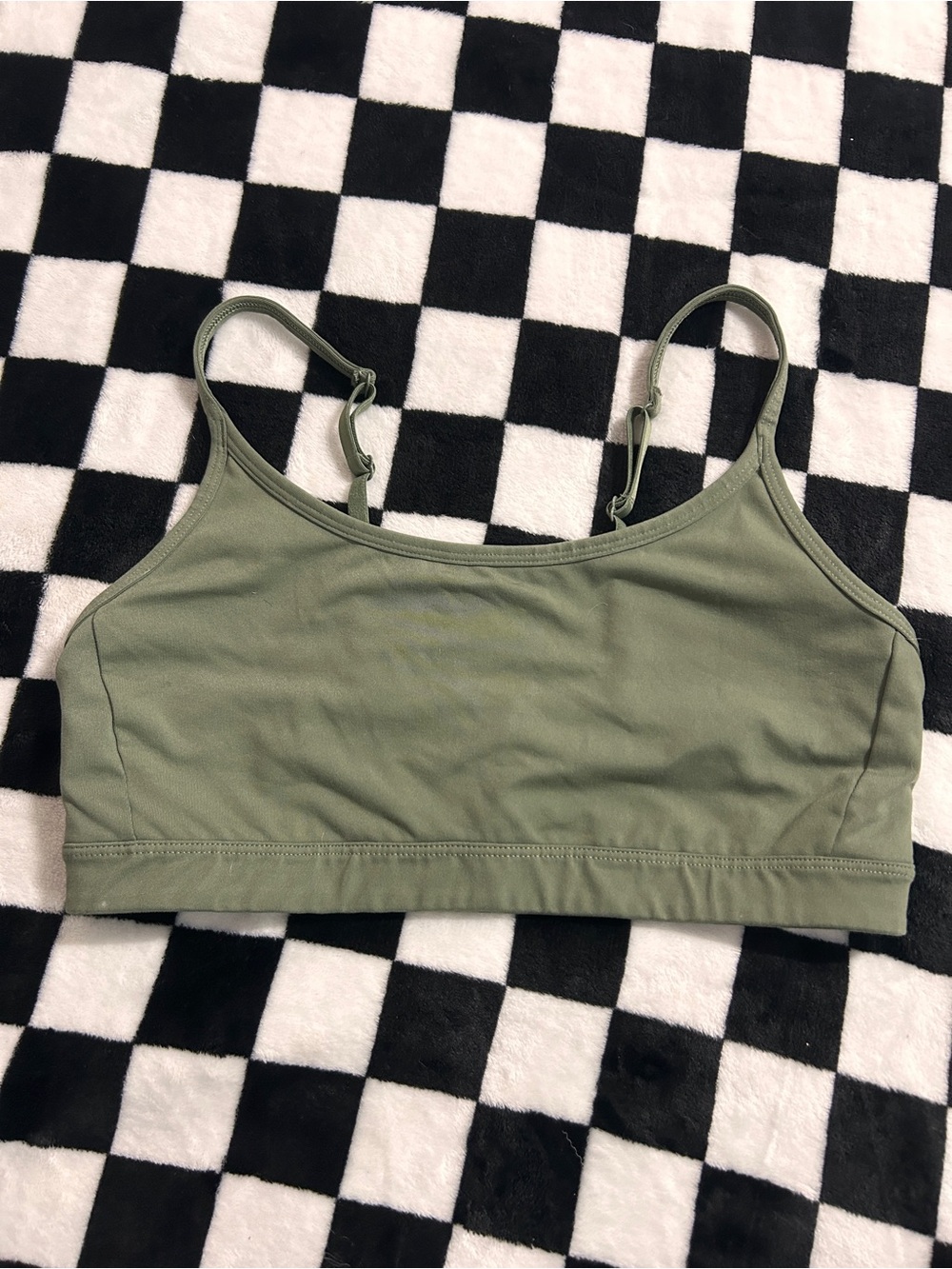 Old Navy Olive Green Bralette with Adjustable Straps